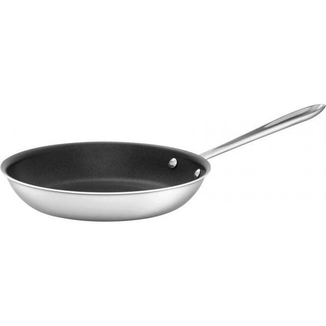 All-Clad D3 3-Ply Stainless Steel Nonstick Fry Pan 10 Inch Induction Oven Broiler Safe 500F Pots and Pans  Cookware Silver
