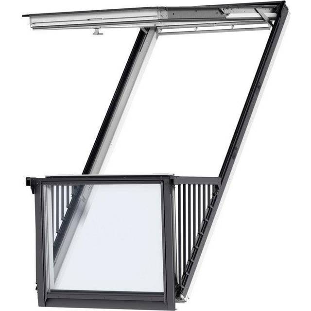 Velux Takbalkong Vitmålad (Bredd: 94 cm Höjd: 252 cm)
