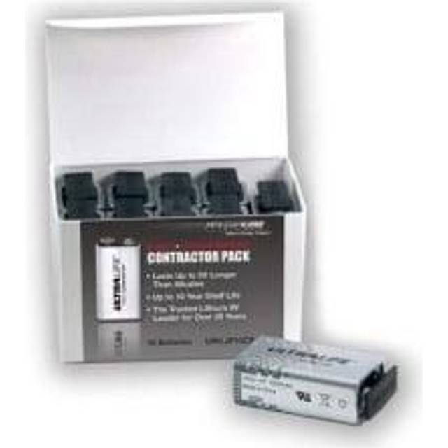 Ultralife U9VL-J-P Battery 9V Lithium 1200mAh Long-lasting 10 Pack