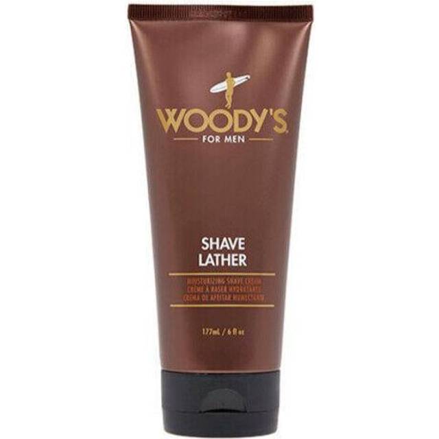 Shave Lather Cream by Woodys for Men - 6 oz Shave Cream