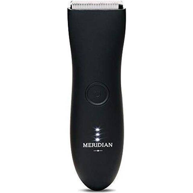 MERIDIAN Trimmer Original, Pubic & Body Hair Trimmer for Men & Women, Below-the-Belt Groomer, Bikini Trimmer, Onyx
