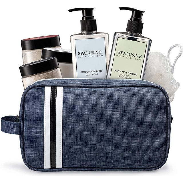 SpaLusive Luxury Spa Gift Set for Men - Natural Mens Gift Basket - Great Gift For Guys for Holidays  Birthdays  High School  College Grad  Father