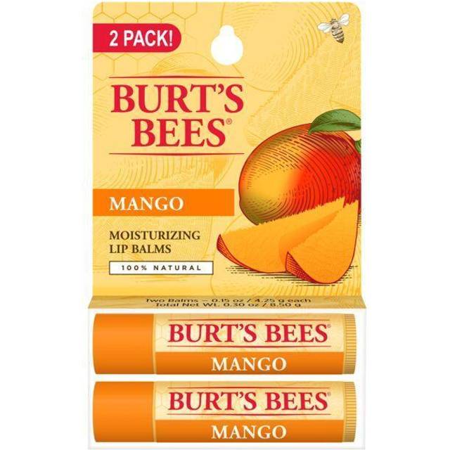 Burts Bees Mango Moisturizing Lip Balm Twin Pack - 2 x 0.15 oz Lip Balm