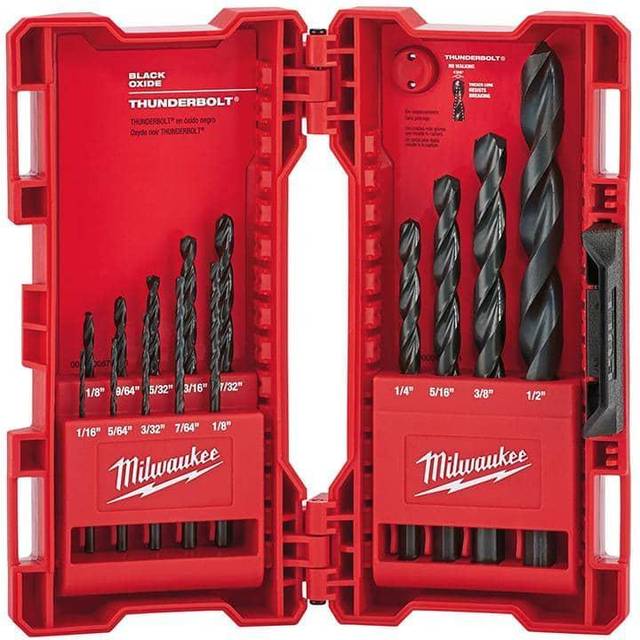 Milwaukee 48-89-2800 14 Piece Thunderbolt Black Oxide Drill Bit Set