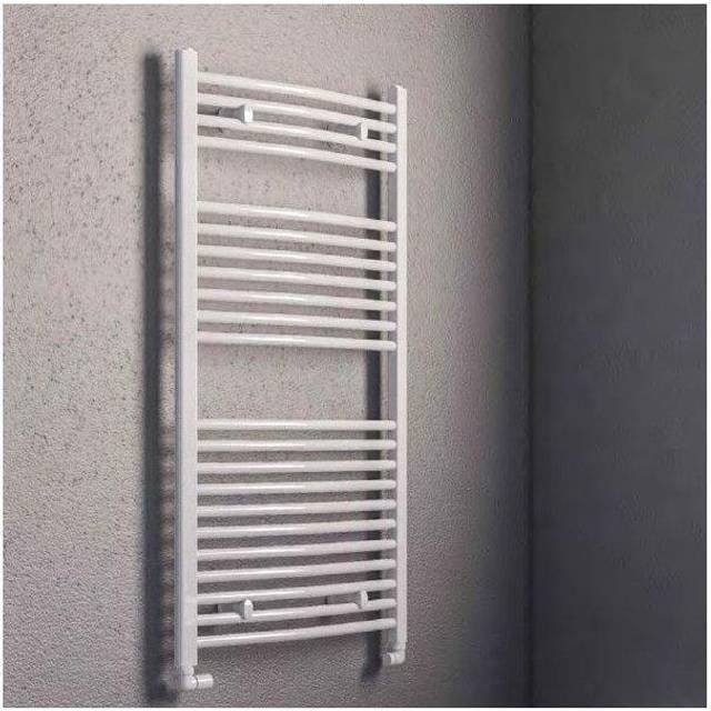 Eastbrook Biava Multirail Curved Towel Radiators - Gloss White - Various Sizes - 688mm x 750mm