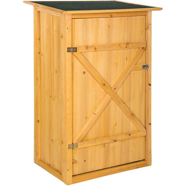 Garden Shed Taman - flat roof, impregnated softwood, Bitumen roofing felt - brown