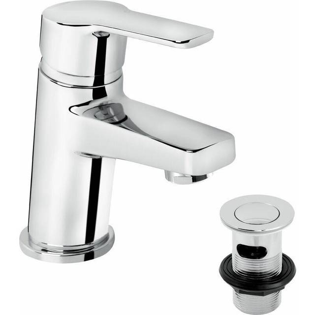 Pisa Mono Basin Mixer with Waste - Chrome (6.7cm)