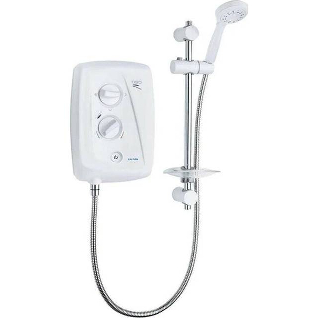 Triton T80Z Fast-Fit Electric Shower - 9.5kW (White/Chrome) - SP8009ZFF