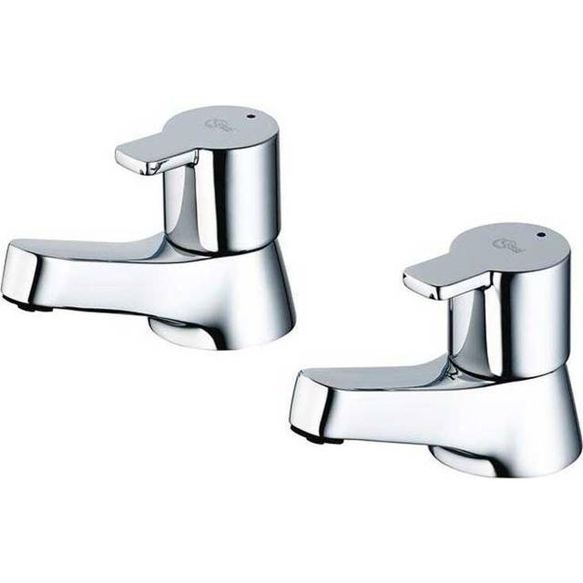 Ideal standard calista bath pillar taps pair - chrome