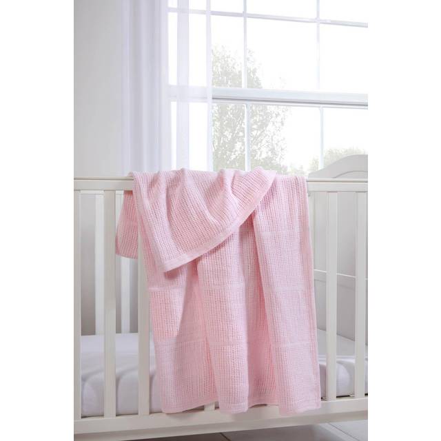Clair De Lune Cellular Blanket Large Pink, Pink