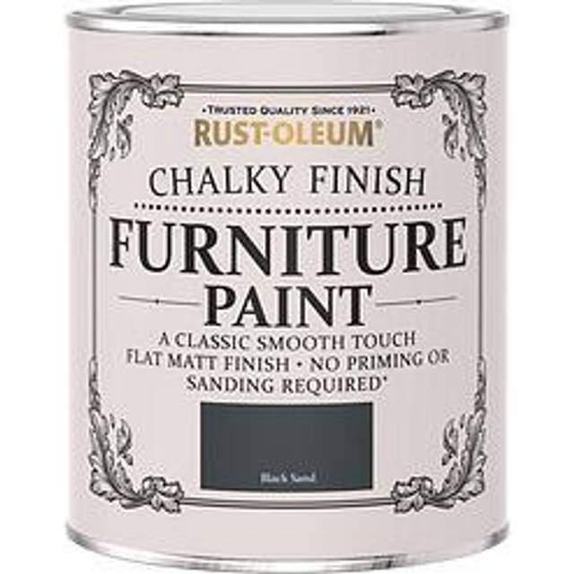 Rust-Oleum Chalky Furniture Paint Black Sand 750Ml