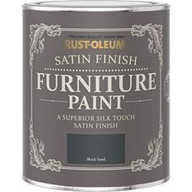 Rust-Oleum Satin Furniture Paint Black Sand 750Ml