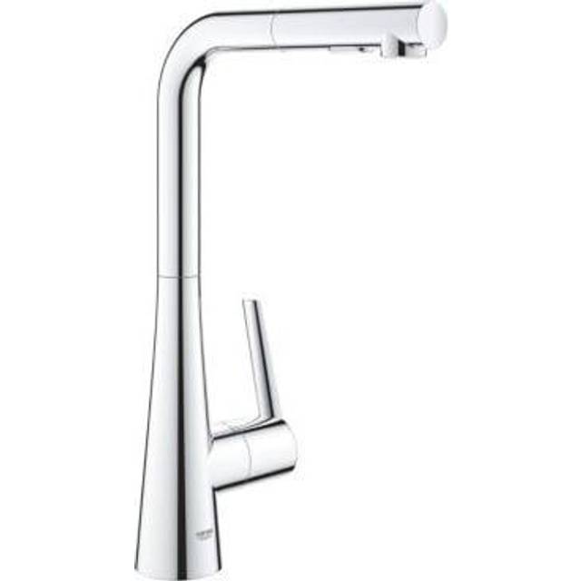 Grohe Zedra Kitchen Sink Mixer Tap With Pull Out Spray - Chrome Finish: Chrome