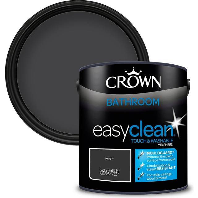 Crown Easyclean Bathroom Paint - Rebel - #N/A - 2.5L