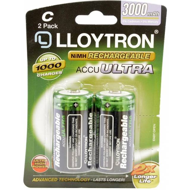Lloytron C 3000mAh NIMH AccuUltra Battery Pack of 2 (Model No. B016)