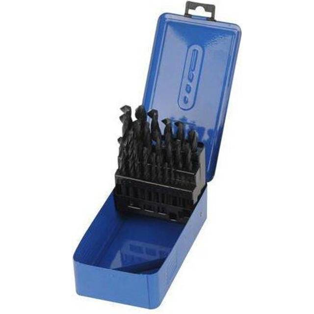 25 Piece 1mm 13mm HSS Jobber Drill Bit Set 0.5mm Increment Metal Plastic Wood