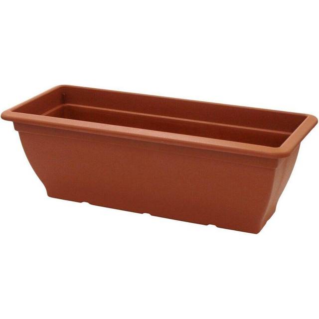 (1) Extra Large 60cm Plastic Planter Plant Pot Plastic Trough Planter Terracotta