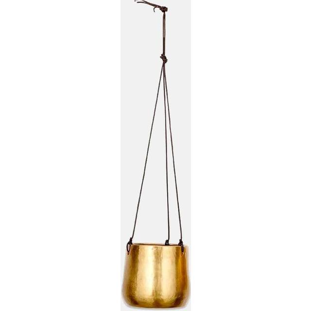 Nkuku Atsu Hanging Brass Planter