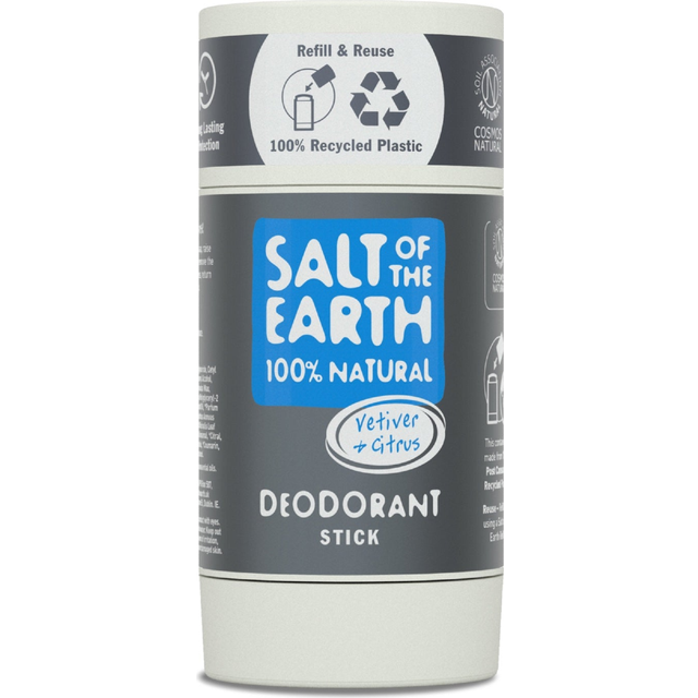 Salt of The Earth Natural Deodorant Stick (Refillable) - Vetiver & Citrus