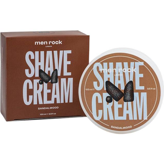 Men Rock Shave Cream - Sandalwood - Men Rock
