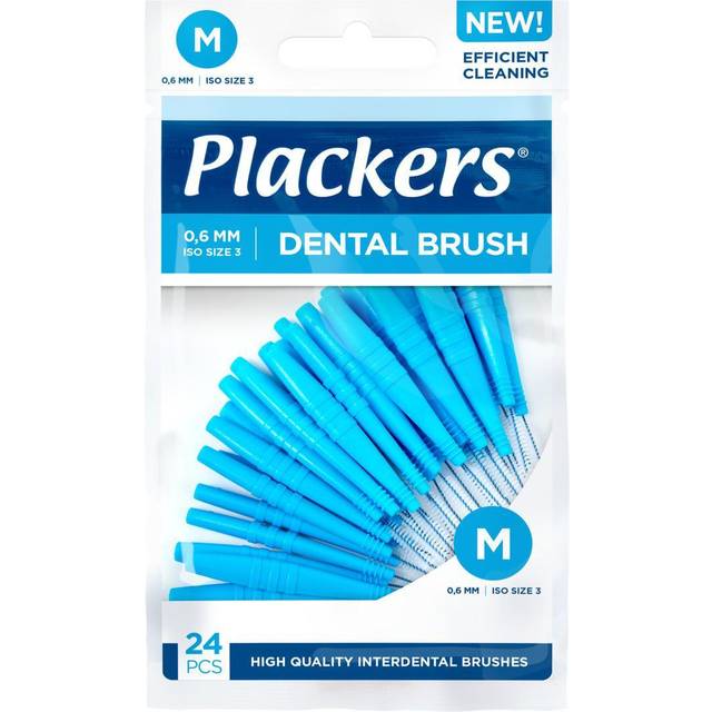 Plackers Dental Brush M 0.6 mm 24 st