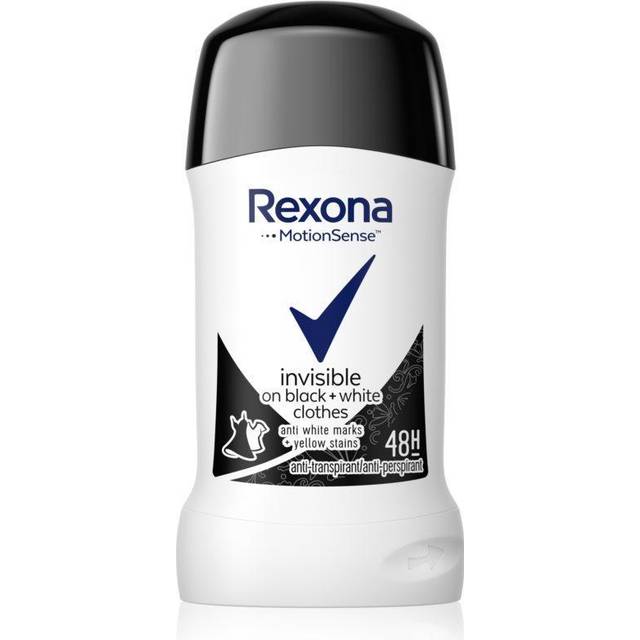 Rexona Invisible on Black + White Clothes Antiperspirant Antiperspirantstift 48 tim 40 ml