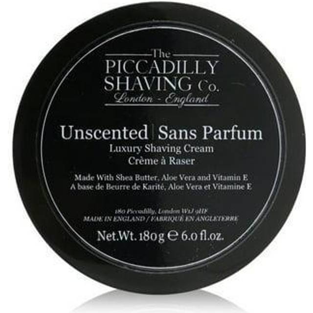 The Piccadilly Shaving Co. Unscented Luxury Shaving Cream - 180g/6oz