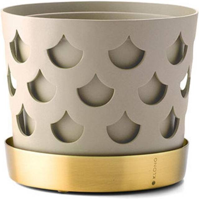Trio Drop Pot Beige, 12 cm / Small