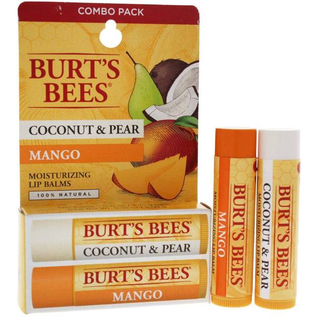 Burts Bees Coconut & Pear and Mango Lip Balm - 2 x 0.15 oz Lip Balm