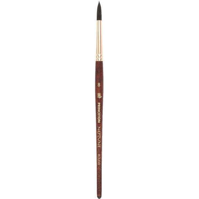 Princeton : Neptune : Synthetic Squirrel : Watercolour Brush : Series 4750 : Short Handle : Round : Size 8
