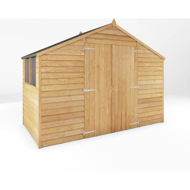 Mercia 5' x 10' Overlap Apex Shed, Brown