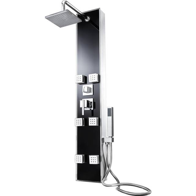 Thermostatic Shower Panel Column Tower Rainfall&waterfall Massage Jets System
