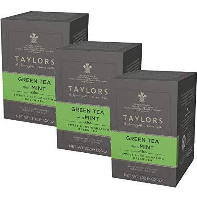 TAYLORS Green Tea with Mint - 20 Teabags 30g (Pack of 6)
