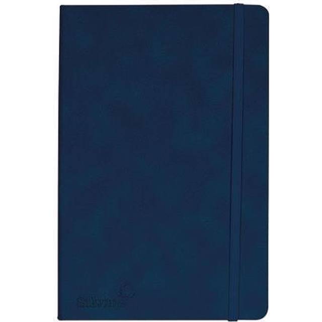A5 SILVINE SOFT FEEL EXECUTIVE NOTEBOOK, ROYAL BLUE.