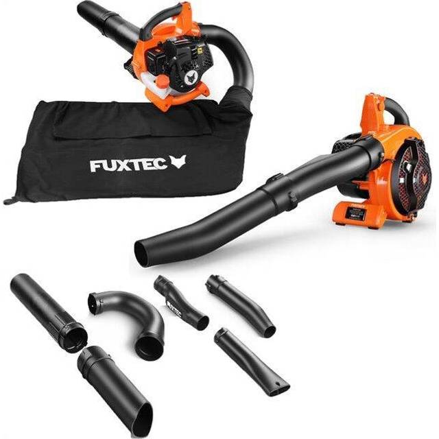 FUXTEC petrol leaf blower - 26cc - 4in1 - blowing-vacuum-shredder-function + collection bag
