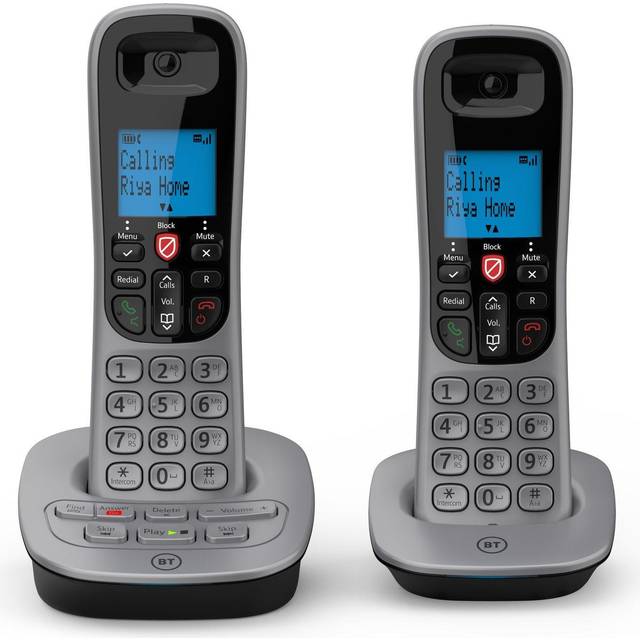 Bt 7660 landline phone, twin handset call blocker cordless answer machine uk