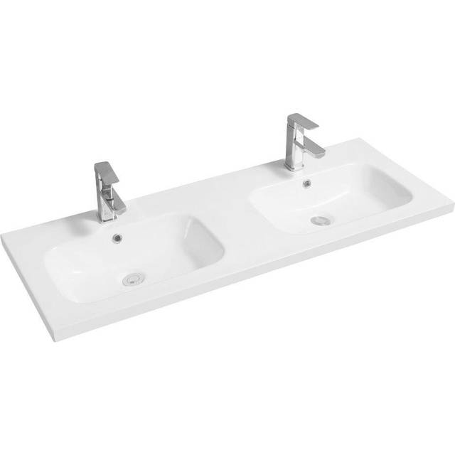 (121cm Double, Oval - Mid Edge) Ceramic Inset Basins Various Sizes and Styles