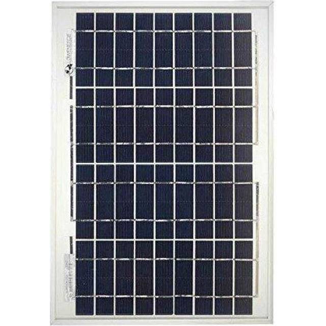 Lowenergie 10W Poly-Crystalline Solar Panel Premium Quality PV Photo-Voltaic Panel. for Caravans, Motorhomes, Boats & Any Flat Surface