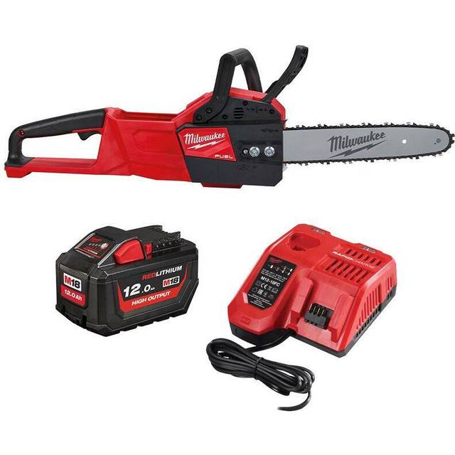 Milwaukee M18FCHSC-121 M18 FUEL Chainsaw With 30cm Bar Kit - 12Ah Battery and Charger