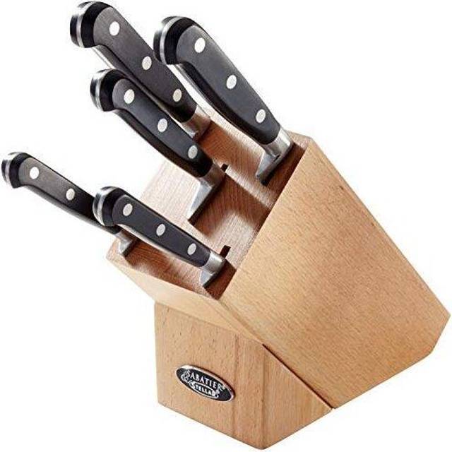 Stellar IS60 Sabatier IS 5 Piece Knife Block Set -Wood