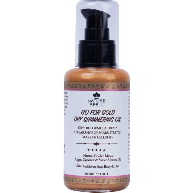 Nature Spell Go For Gold Dry Shimmering Oil 100ml Pump