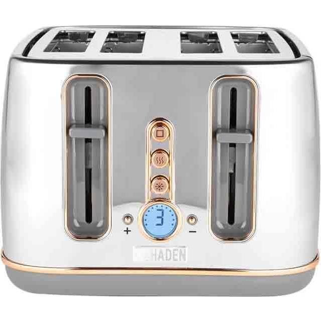 Haden 204868 Dorchester 4 Slice Toaster - Chrome And Copper, Silver