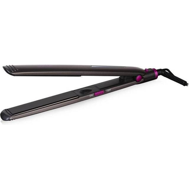 Carmen Neon C81073 Hair Straightener, Rapid Heat Up Time, Grey/Pink