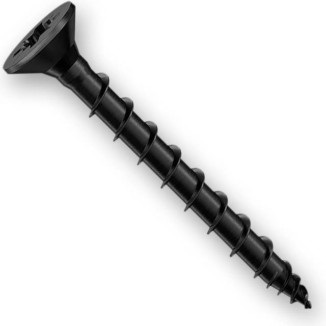 Exterior-Tite Pozi Countersunk Outdoor Screw - 4.0 x 40mm (200 Pk) in Black