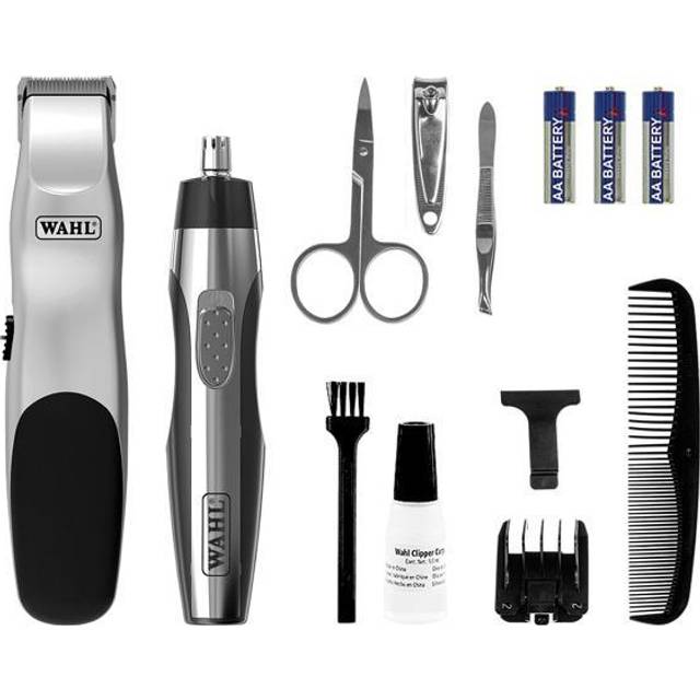 Wahl Grooming Tools Trimmer Kit Includes Clippers, Tweezers & Toothbrush