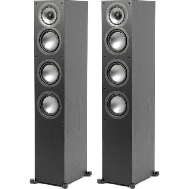 ELAC Uni-Fi 2.0 UF52 stående högtalare, stående högtalare för musikuppspelning via stereo, 5.1 surroundsystem, utmärkt ljud och högkvalitativ design, 3-vägs högtalare