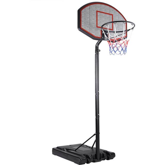 No Brand - deuba® Basketball Hoop and Stand Backboard & Net 2 Wheels Height Adjustable from 205cm to Max. 310cm nba World Cup Fill with Sand or Water