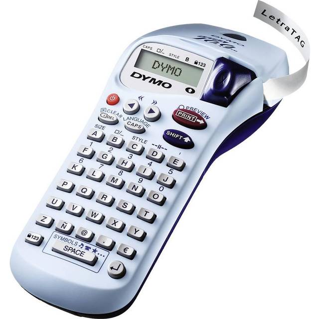 LetraTag XR Handheld Label Maker ABC Keyboard Home Label Printer with EasytoUse LCD Screen Grey
