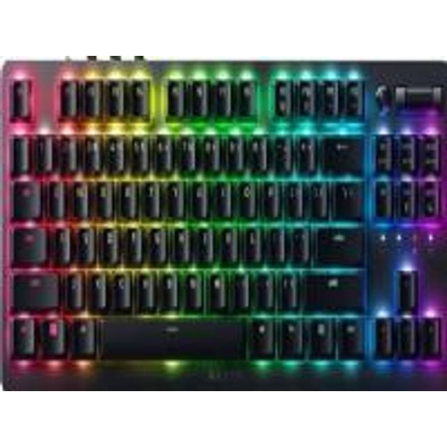 Razer DeathStalker V2 Pro Tenkeyless (Red Switch) – Trådlöst optiskt lågprofil-speltangentbord (linjära optiska switchar, HyperSpeed Trådlöst, Bluetooth 5.0) QWERTY amerikansk layout | Svart