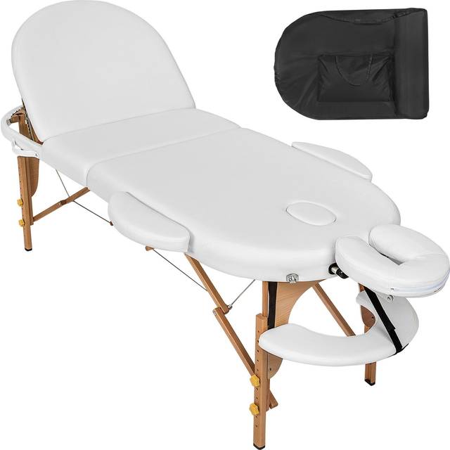 Tectake Massage Table Sawsan - White, White